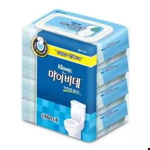 물티슈 캡형 크리넥스)마이비데(46매x4)캡형
