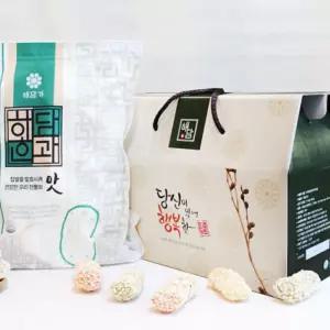 추석 선물세트 찹쌀 혼합 유과 500g 한과 명절 설 전통과자 답례품 부모님 기업 행사
