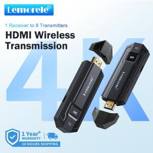 4K 무선 HDMI 트랜시버 비디오 송신기 및 수신기 확장 키트 카메라 PC 노트북 모니터 프로젝터 HDTV