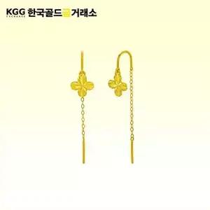[한국골드금거래소]24K 클로버 귀걸이