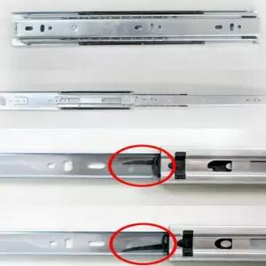 문주 3단 레일 450~600mm 가구 부속 서랍레일 e-WB0FF8A