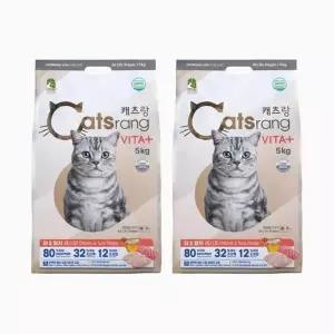 [하프클럽/셀러허브]캐츠랑 비타플러스 전연령 고양이 사료 5kg x 2