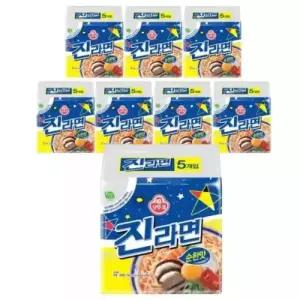 오뚜기 진라면 순한맛 멀티팩 5개입 x 8팩 총40개입
