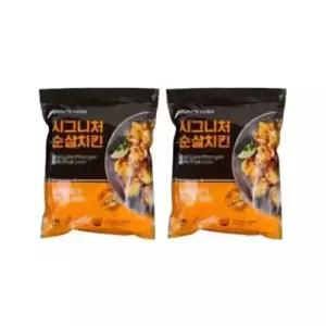 맘스터치 시그니처 순살치킨 1kg+1kg 100% 닭다리살
