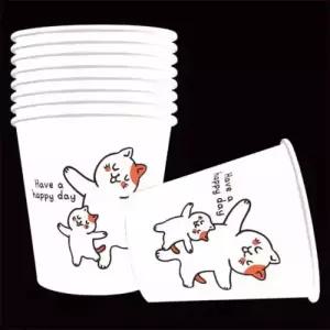 페이퍼맥스 고양이 종이컵 2000개 1박스