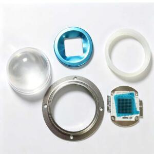 66mm 광학 렌즈 키트 + 100W 730nm 적외선 고출력 LED 칩 IR 모듈 (식물등용 보조광)