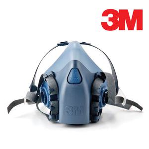 3M 750X 프리미엄 반면형면체 7502 반면마스크 방진마스크 방독면 안면보호구 방진 방독