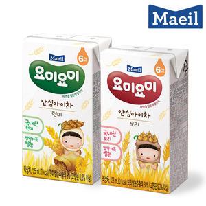 매일 요미요미 안심아이차 125ml 48팩 현미/보리 2종