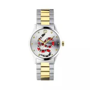 구찌 YA1264075 G타임리스 남성 메탈 쿼츠 38mm