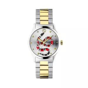 구찌 YA1264075 G타임리스 남녀공용 메탈 쿼츠 38mm