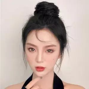 생머리 올림머리집게핀 블랙 머리핀 웨딩올림머리