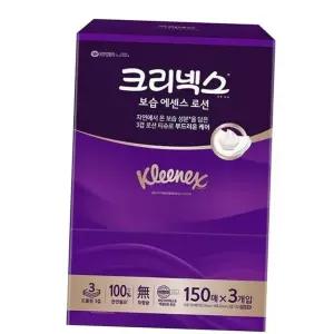 크리넥스 보습 에센스 로션각티슈 3겹 미용