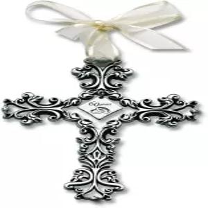 Cathedral Art 60주년 기념 금속 벽 십자가 Abbey CA Gift 제작 결혼식 또는 데이트 선물용 커플용 높이