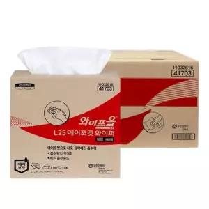 와이프올 L25 에어포켓와이퍼 미으 대형100 종이 헌겊