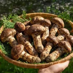 [더조은] 자연산 햇 송이버섯 500g 1품 (12-14뿌리)