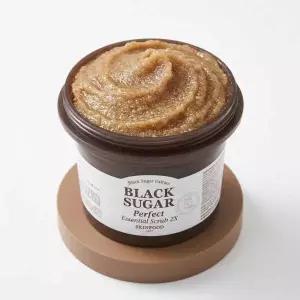 [각질순삭팩] 스킨푸드 블랙슈가 퍼펙트 에센셜 스크럽 2X 210g
