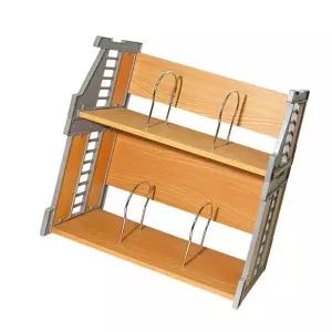 책꽂이 파일꽂이 책상정리 만능책꽂이 2층 교과서 서류 파일 1p 600x250x600