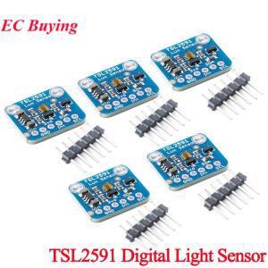 10Pcs/1pc TSL2591 고성능 디지털 광 센서 브레이크아웃 모듈 럭스 IR 적외선 풀 스펙트럼 다이오드 아두이