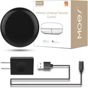MOES WiFi 스마트 IR 리모컨 홈 적외선 범용 블래스터 모든 제어 AC TV DVD CD AUD SAT 등용 Alexa 및