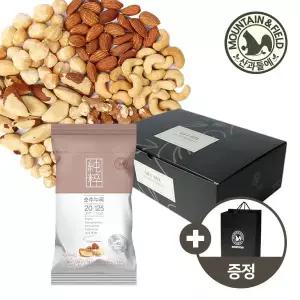 [산과들에] 견과만담은 하루견과 순수누리 50봉 추석선물세트+쇼핑백