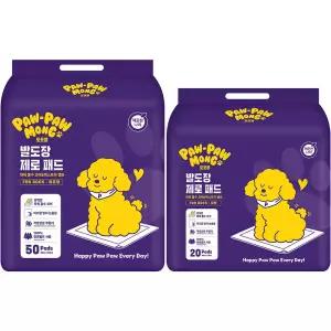 깨끗한나라 포포몽 발도장 배변패드 표준형 50매x4개/ 대형 20매x4개