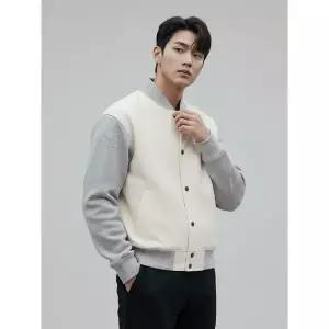 [뉴발란스]오버핏 바시티 자켓 베이지 NBNAD2S013 35_P382930784