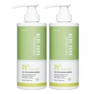 코스메이트 네이처 알로에베라 클렌징폼 500ml 2개