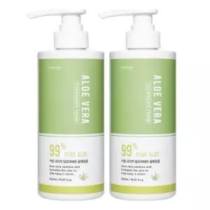 코스메이트 네이처 알로에베라 클렌징폼 500ml 2개