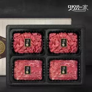 맛있는家 [농협안심한우] 1등급 한우 선물세트 1.2kg 불고기 불고기 국거리 국거리)