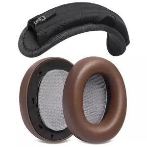 Beyerdynamic Lagoon 단백질 가죽 및 느린 리바운드 메모리 폼용 교체용 라군 클릭온 이어 패드 헤드밴드
