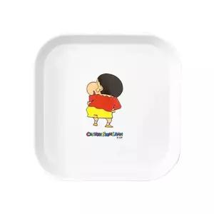앞접시 사각 짱구는못말려 멜라민접시 아동접시 아동식판 간식접시 쏭롤쁘