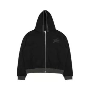 더콜디스트모먼트 TCM line hooded zip-up black 632550