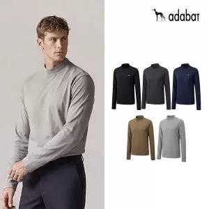 아다바트 26FW 최신상! 데일리 기모 모크넥 셔츠 5종, 남성