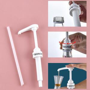 커피 1리터 디스펜서 시럽 펌프 블랙 액체 (모닌 10ml 주스병