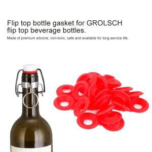 스윙 탑 병 홈 브루 맥주 실리콘 Grolsch 가스켓 용 빨간색