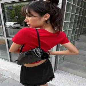 ZARA 리본 숄더백 - 블랙 6139/810/800