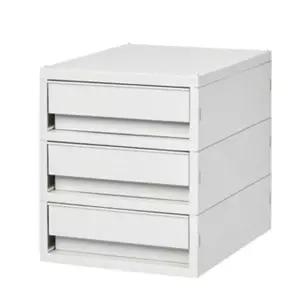 SYSMAX 뉴트로 소품함 중형 3단 190x240x215mm 소품정리함 다용도보관함 책상 t-5E657