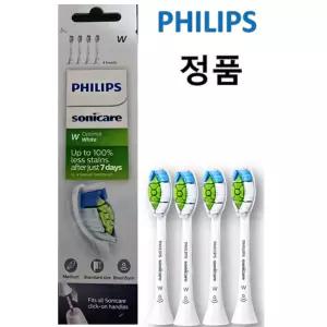 / 필립스 소닉케어 옵티멀 화이트 칫솔모 화이트 4개입 전동칫솔모 정품 HX6064/67 (제조국 독일)