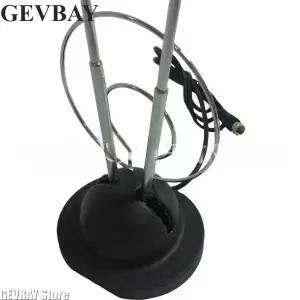 dmb안테나 실내용 듀얼 루프 토끼귀형 HD 디지털 TV 안테나 VHF UHF 45-860MHz HDTV 신호 수신기 텔레비전