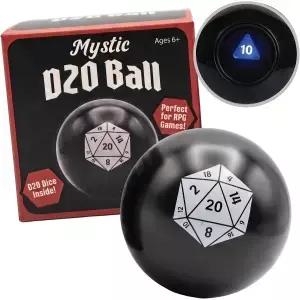 미스틱 D20 주사위 볼 - DND RPG 및 TTRPG 팬을 위한 20면체 행운