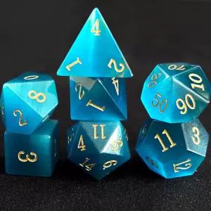 RULE DICE 보석 DND 주사위 던전 앤 드래곤 세트 7PCS 다면체 D4 D6 D8 D10 D D12 D20 RPG 액세서리 선물