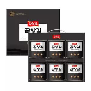 (신선집중) 광천김 곱창김 캔김 6캔 선물세트