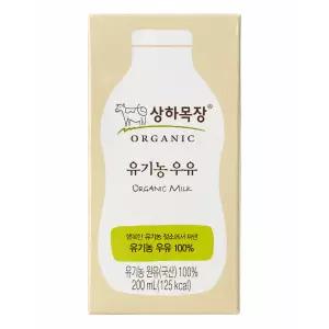 상하목장 유기농 멸균우유 200ml 24팩