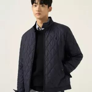 빈폴 멘 [Essential] 다이아 패딩 해링턴 재킷 블랙 BC5938EP25 5408588