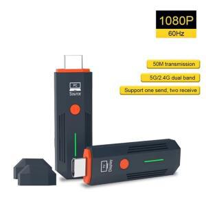 50M 1080P 무선 HDMI 비디오 오디오 송수신기 익스텐더 5.8G TV 스틱 디스플레이 동글 모니터 박스용