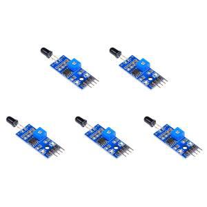 아두이노 DIY 키트용 4 핀 IR 화염 감지 센서 모듈 적외선 수신 감도 조절식 액세서리 3.3V-5V