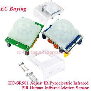 10Pcs/1pc HC-SR501 Arduino Raspberry Pi 키트 케이스 용 IR 초전기 적외선 인간 모션 센서 감지기 모듈
