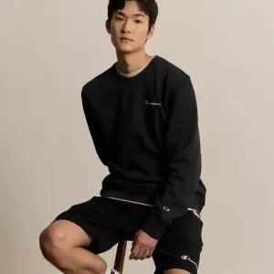 [백화점정품] 챔피온 스몰 스크립트 로고 크루넥 스웨트셔츠 Black CKTS5ES44BK