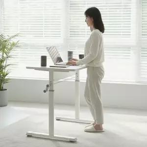 모션데스크 수동 높이조절 테이블 스탠딩 책상