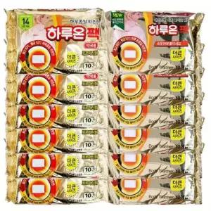 하루온팩 120개 붙이는 핫팩 약국용 접착식 부착식 온열 찜질팩